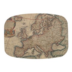 Old Vintage Classic Map Of Europe Mini Square Pill Box by Paksenen