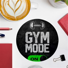 Gym Mode Uv Print Round Tile Coaster by Store67