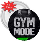 Gym mode 3  Buttons (10 pack)  Front