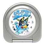 super bluey Travel Alarm Clock Front