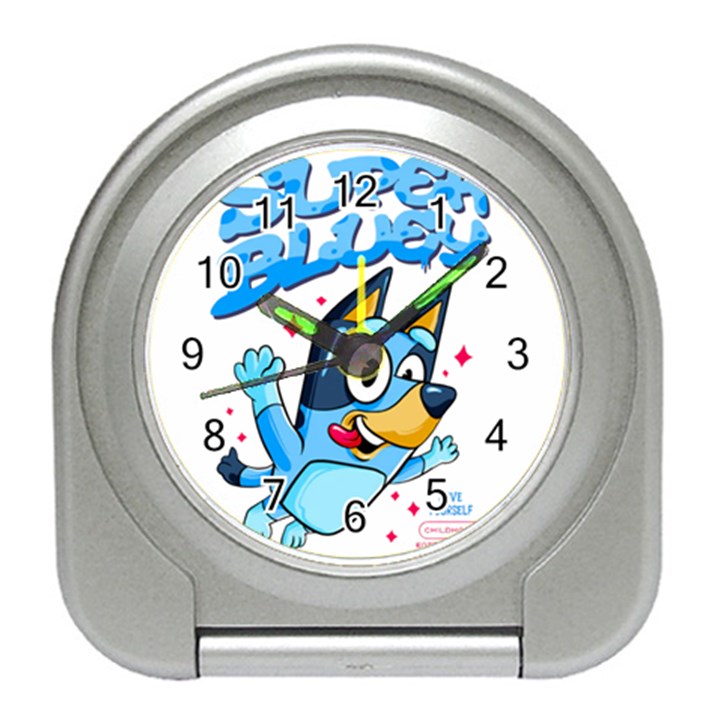 super bluey Travel Alarm Clock