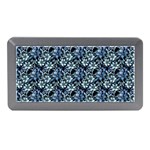 Blue Flowers 001 Memory Card Reader (Mini) Front