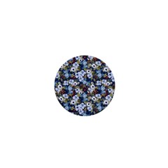 Blue Flowers 2 1  Mini Magnets by DinkovaArt