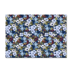 Blue Flowers 2 Sticker A4 (100 Pack) by DinkovaArt