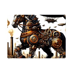 Steampunk Horse Punch 1 Premium Plush Fleece Blanket (mini) by CKArtCreations