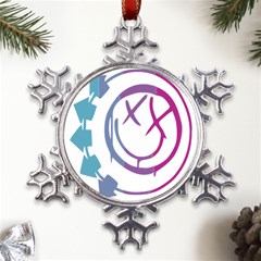 Blink 182 Logo Metal Large Snowflake Ornament by avitendut