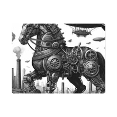 Steampunk Horse  Premium Plush Fleece Blanket (mini) by CKArtCreations