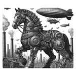 Steampunk Horse  Premium Plush Fleece Blanket (Small) 50 x40  Blanket Front