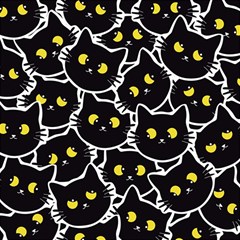 Cat Pattern Pet Drawing Eyes Play Mat (rectangle) by Maspions