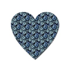 Blue Roses 1 Blue Roses 2 Heart Magnet by DinkovaArt