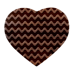 Wave Pattern Wavy Halftone Heart Wood Jewelry Box by Maspions