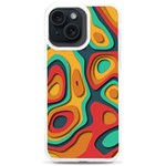 Paper Cut Abstract Pattern iPhone 15 Plus TPU UV Print Case Front