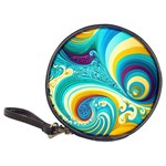 Abstract Waves Ocean Sea Whimsical Classic 20-CD Wallets Front