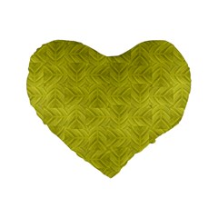 Stylized Botanic Print Standard 16  Premium Flano Heart Shape Cushions by dflcprintsclothing