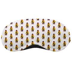 Teddy Pattern Sleep Mask by designsbymallika