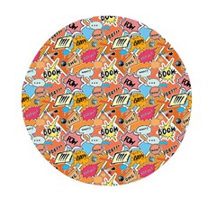 Pop Culture Abstract Pattern Mini Round Pill Box by designsbymallika