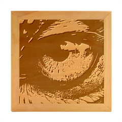 Eye Bird Feathers Vibrant Wood Photo Frame Cube by Hannah976