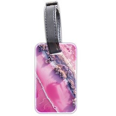 Texture Pink Pattern Paper Grunge Luggage Tag (two Sides) by Ndabl3x