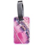 Texture Pink Pattern Paper Grunge Luggage Tag (two sides) Front