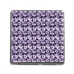 Purple Roses 1 Purple Roses Memory Card Reader (Square 5 Slot) Front