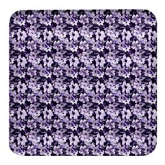 Purple Roses 1 Purple Roses Square Glass Fridge Magnet (4 Pack) by DinkovaArt