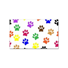 Pawprints Paw Prints Paw Animal Sticker (rectangular) by Apen