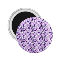 Purple Flowers 001 2 25  Magnets by DinkovaArt