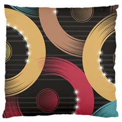 Circle Colorful Shine Line Pattern Geometric 16  Baby Flannel Cushion Case (two Sides) by Proyonanggan