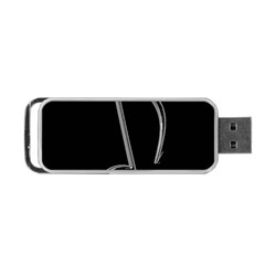 Eighth Note 8e245177-3b01-46c5-8203-b2dfeddb6d62 Portable Usb Flash (one Side) by RiverRootz