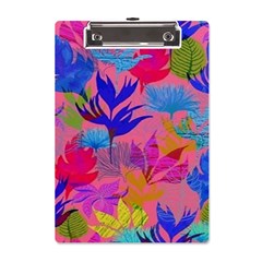 Pink And Blue Floral A5 Acrylic Clipboard by Sparkle