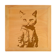 Wild Cat Wood Photo Frame Cube by Sosodesigns19