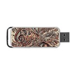 Paisley Print Musical Notes5 Portable USB Flash (Two Sides) Front