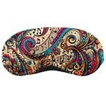 Paisley Print Musical Notes Sleep Mask Front