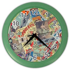 Paper Scattered Vintage Color Wall Clock by Ndabl3x