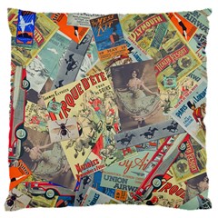 Paper Scattered Vintage 16  Baby Flannel Cushion Case (two Sides) by Ndabl3x