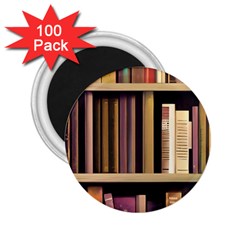 Books Bookshelves Office Fantasy Background Artwork Book Cover Apothecary Book Nook Literature Libra 2 25  Magnets (100 Pack)  by Posterlux