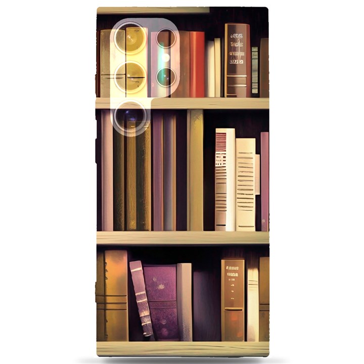 Books Bookshelves Office Fantasy Background Artwork Book Cover Apothecary Book Nook Literature Libra Samsung Galaxy S24 Ultra 6.9 Inch Black TPU UV Case