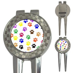 Pawprints Paw Prints Paw Animal 3-in-1 Golf Divots by Apen