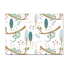 Pattern Sloth Woodland Sticker A4 (10 Pack) by Hannah976