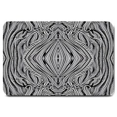 Black And White Pattern 1 Large Doormat by 2607694