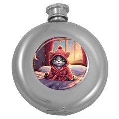 Cat 2 Round Hip Flask (5 Oz) by 2607694a