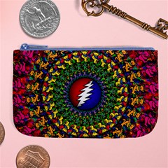 Grateful Dead Bear Pattern Large Coin Purse by Maspions