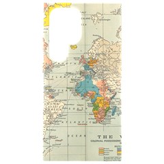 Vintage World Map Samsung Galaxy S24 Ultra 6 9 Inch Black Tpu Uv Case by Ket1n9