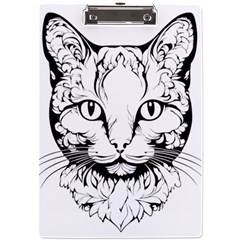 Cat - Artistic Paper Cut A4 Acrylic Clipboard by 2607694c