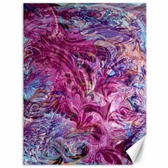 Fuchsia Blend Canvas 36  X 48  by kaleidomarblingart