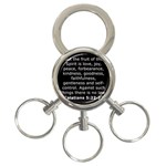 Galatians 5 3-Ring Key Chain Front