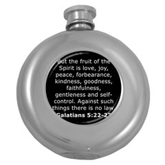 Galatians 5 Round Hip Flask (5 Oz) by RiverRootz