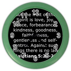 Galatians 5 Color Wall Clock by RiverRootz