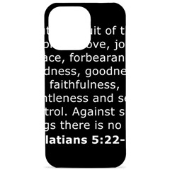 Galatians 5 Iphone 15 Pro Max Black Uv Print Pc Hardshell Case by RiverRootz