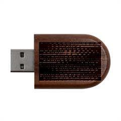 Purplestars Wood Oval Usb Flash Drive by Sparkle